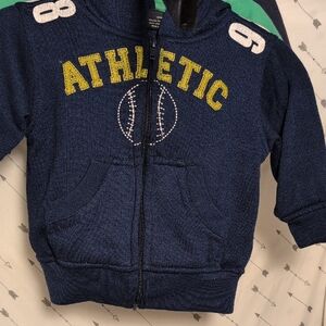 Faded Glory Navy Athletic Kids Hoodie
